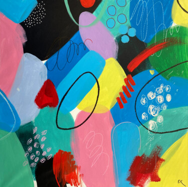 Картина под названием "Abstract Colors Har…" - Sasha Robinson, Подлинное произведение искусства, Акрил