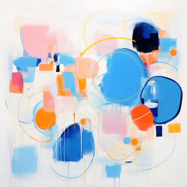 Artes digitais intitulada "BUTTERFLU BLUE AND…" por Sasha Robinson, Obras de arte originais, Trabalho Digital 2D