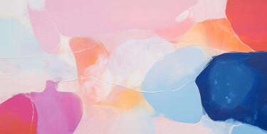 Pittura intitolato "Pale rose, cloudy b…" da Sasha Robinson, Opera d'arte originale, Acrilico