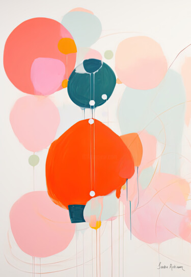 "Reddish orange, cor…" başlıklı Tablo Sasha Robinson tarafından, Orijinal sanat, Akrilik