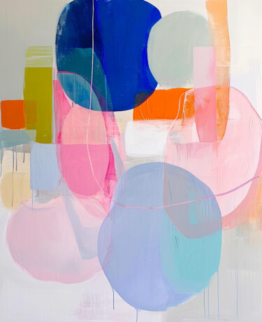 Arts numériques intitulée "Сolorful circles wi…" par Sasha Robinson, Œuvre d'art originale, Collage numérique