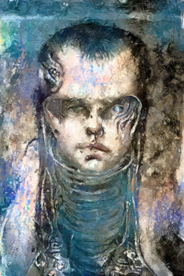 Digitale Kunst mit dem Titel "Borg" von Sasha Rzhondkovsky, Original-Kunstwerk, Digitale Malerei