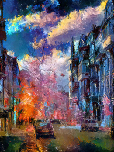 Digital Arts titled "Infrared World - Re…" by Sasha Rzhondkovsky, Original Artwork, Digital Painting