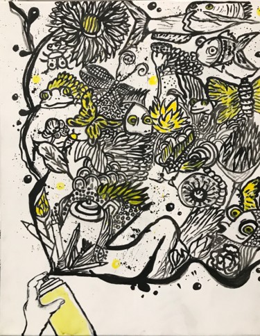 "Ink World" başlıklı Tablo Nezabyvaemo tarafından, Orijinal sanat, Akrilik