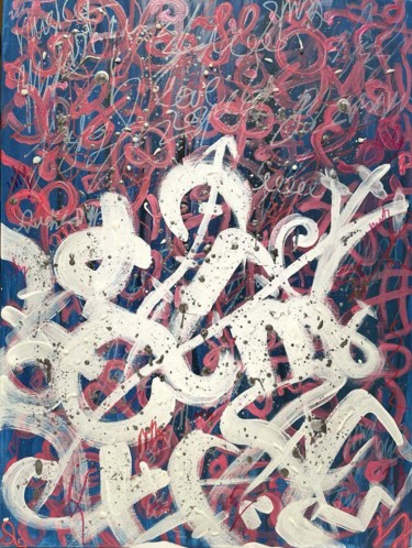 Painting titled "Social Unrest" by Nezabyvaemo, Original Artwork, Acrylic