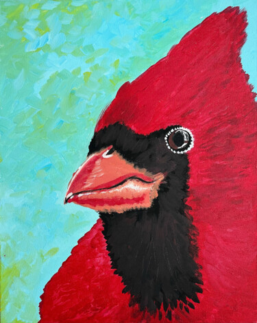 Peinture intitulée "Cardinal" par Nezabyvaemo, Œuvre d'art originale, Acrylique