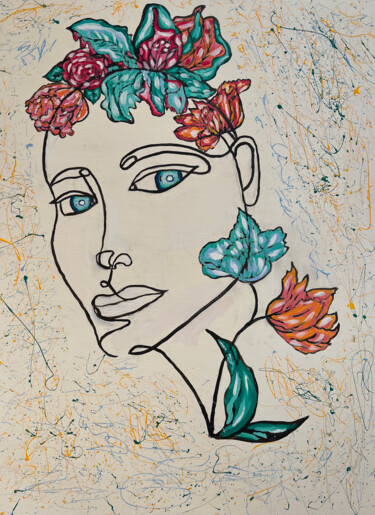 Painting titled "Blossom" by Nezabyvaemo, Original Artwork, Acrylic