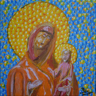 Malarstwo zatytułowany „Mother” autorstwa Sashko Balabai, Oryginalna praca, Akryl