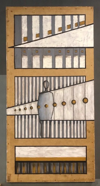 Картина под названием "СтуДни" - Р.А., Подлинное произведение искусства, Масло Установлен на Деревянная рама для носилок