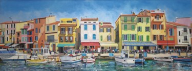 Painting titled "Cassis (Marsella)" by Jose Antonio Zafra López, Original Artwork, Oil