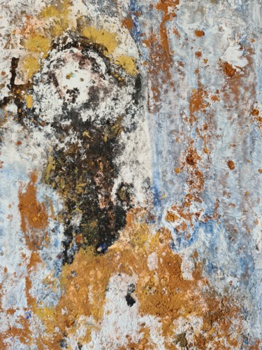 Malerei mit dem Titel "Juli,une carmelite" von Françoise Pinton Platen, Original-Kunstwerk, Acryl