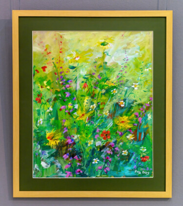 Pintura titulada "Field flowers" por Satenik Hovhannisyan, Obra de arte original, Acrílico