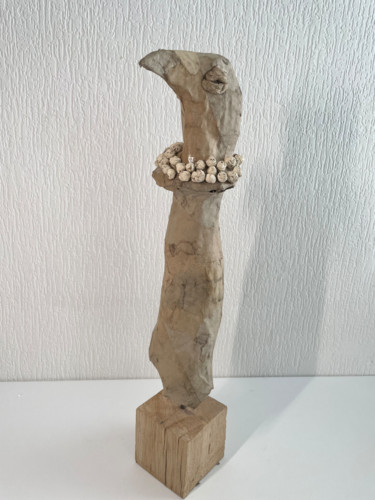 Creation 2021 : Bird with small eggs "Creation 2021 : Bir…" başlıklı Heykel Masayoshi Sato tarafından, Orijinal sanat, Kâğıt