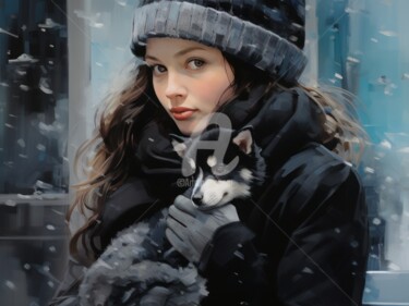 Arte digitale intitolato "Winter Serenity 5.2…" da Satori No Michi, Opera d'arte originale, Pittura digitale