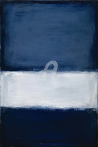 Schilderij getiteld "Rothko's Reverie 5.…" door Satori No Michi, Origineel Kunstwerk, Acryl