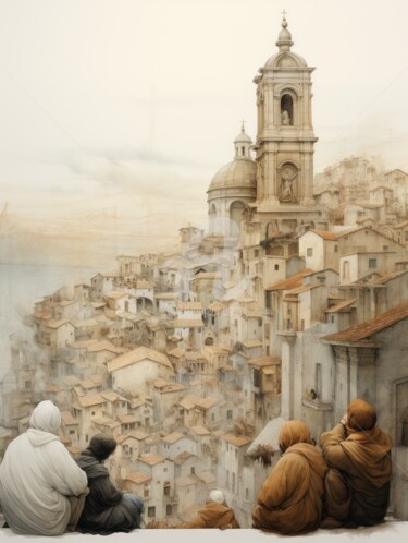 Pittura intitolato "Views 5.2461 No. 1" da Satori No Michi, Opera d'arte originale, Acrilico
