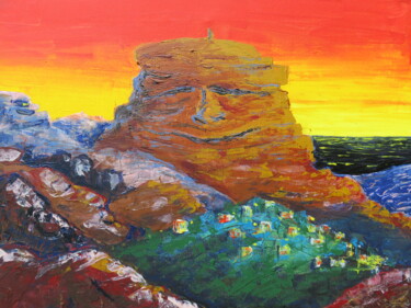 Painting titled "La Gomera 01 - "Nau…" by Satyam Art, Original Artwork, Acrylic