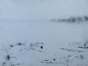 Zeichnungen mit dem Titel ""Winterlandschaft"…" von Satyam Art, Original-Kunstwerk, Tinte