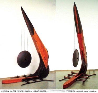 Sculpture titled "puerto atardecer" by Saucestoickoff, Original Artwork, Mixed Media