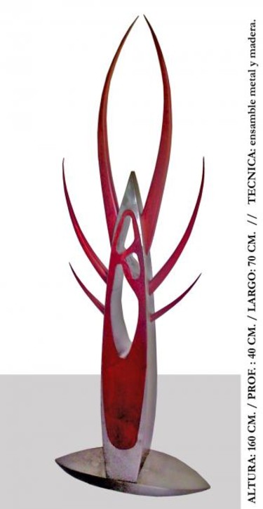 Sculpture titled "vivir sin ti" by Saucestoickoff, Original Artwork, Mixed Media