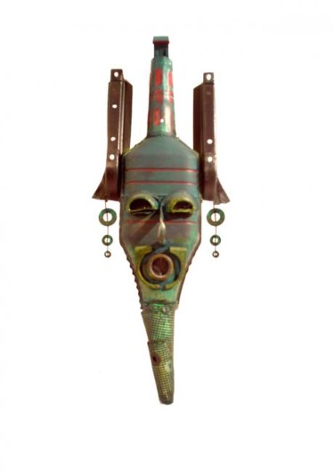 Sculpture titled "mascara africana 4" by Saucestoickoff, Original Artwork