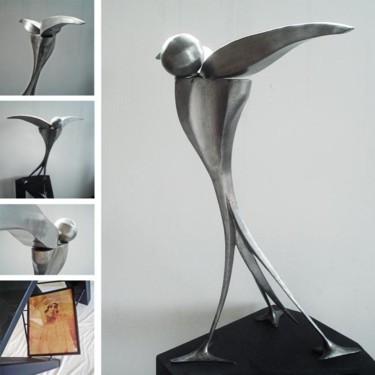 Sculpture titled "Asi te recuerdo" by Saucestoickoff, Original Artwork, Metals
