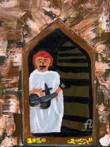 Drawing titled "Heritage 2" by Saud Ali Alassaf, Original Artwork, Acrylic