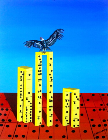 Peinture intitulée "Dominando las altur…" par Saúl Nagelberg, Œuvre d'art originale, Huile