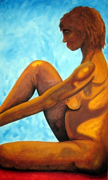 Painting titled "Beija Garota" by Saúl Nagelberg, Original Artwork, Oil