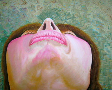 Pintura titulada "La señora del sombr…" por Saúl Nagelberg, Obra de arte original, Oleo