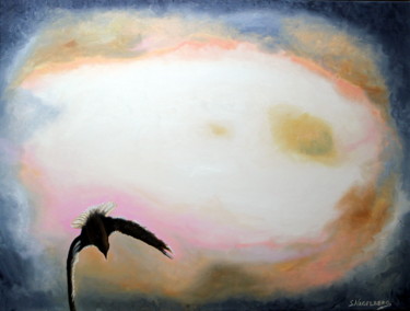 Pintura intitulada "Vuelo" por Saúl Nagelberg, Obras de arte originais, Óleo