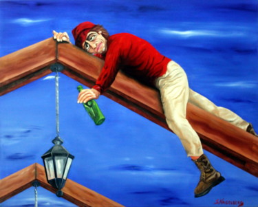 Pintura titulada "No me dejen caer" por Saúl Nagelberg, Obra de arte original, Otro