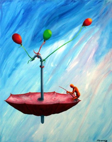 Картина под названием "De soledades y otra…" - Saúl Nagelberg, Подлинное произведение искусства, Масло