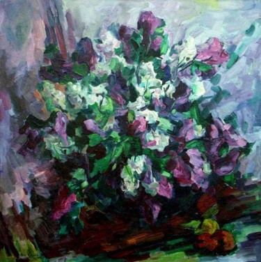 Букет сирени. Lilac Bouquet Картина под названием "Букет сирени. Lila…" - Олег Саулов, Подлинное произведение искусства, Масло