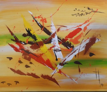Painting titled "AUTOMNE" by Dany, Original Artwork, Acrylic