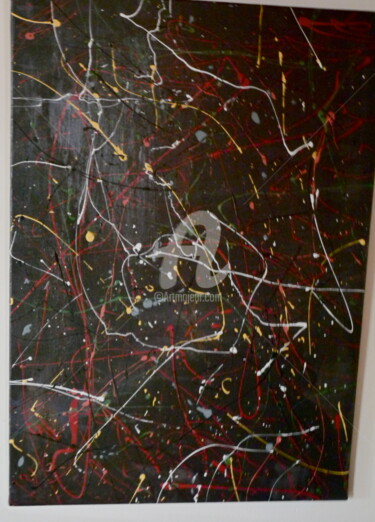 Peinture intitulée "Orage o desespoir." par Fernand Sauthier, Œuvre d'art originale, Acrylique