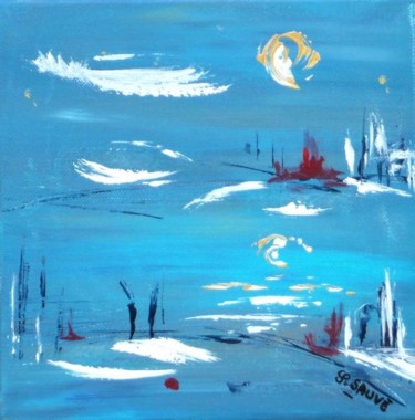 Peinture intitulée "Lumière d'hiver..." par Sylvie Sauvé, Œuvre d'art originale
