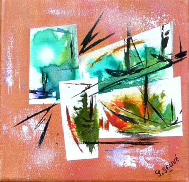 Painting titled "Bon vent ..." by Sylvie Sauvé, Original Artwork