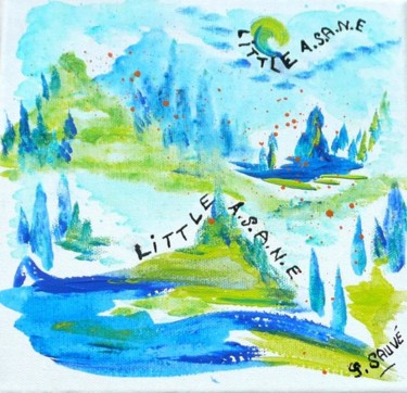 Painting titled "LITTLE   A.S.A.N.E" by Sylvie Sauvé, Original Artwork