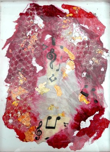 Painting titled "Clé de sol ..." by Sylvie Sauvé, Original Artwork