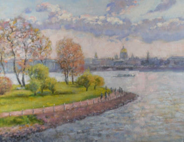 Pittura intitolato "Saint Petersburg Pa…" da Natalya Savenkova, Opera d'arte originale, Olio