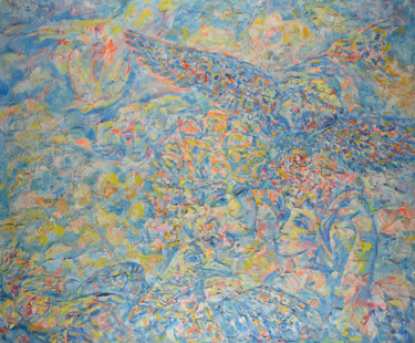 Peinture intitulée "Небожители" par Natalya Savenkova, Œuvre d'art originale, Huile