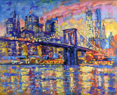 Painting titled "New York Original A…" by Natalya Savenkova, Original Artwork, Oil
