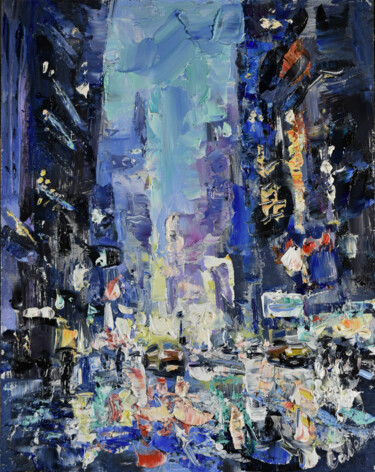 Malerei mit dem Titel "New York Painting N…" von Natalya Savenkova, Original-Kunstwerk, Öl
