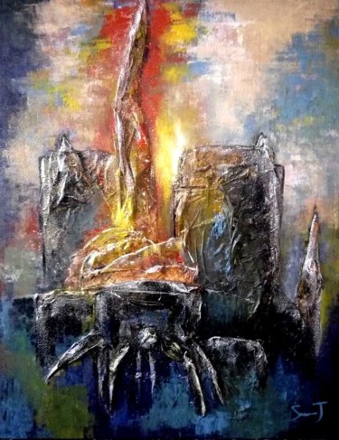 Peinture intitulée "TRAUMA" par Joseph Saverino, Œuvre d'art originale, Acrylique