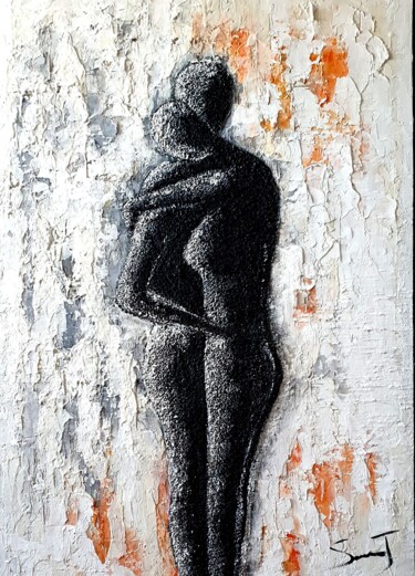 Картина под названием "TENDRESSE" - Joseph Saverino, Подлинное произведение искусства, Акрил