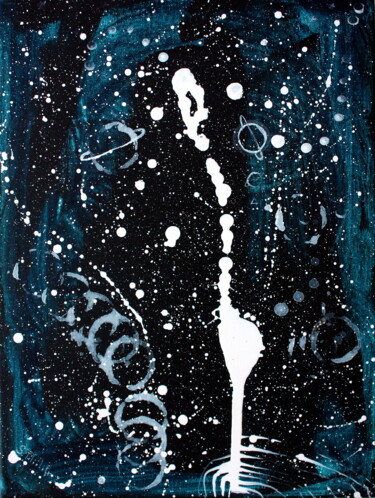 Pintura titulada "Cosmic ocean" por Saverio Filioli Uranio, Obra de arte original, Acrílico Montado en Bastidor de camilla d…