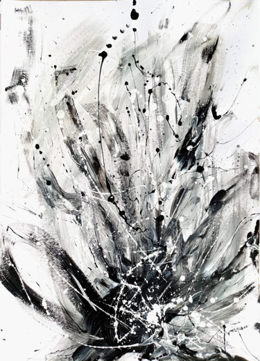 Картина под названием "Lotus" - Saverio Filioli Uranio, Подлинное произведение искусства, Акрил