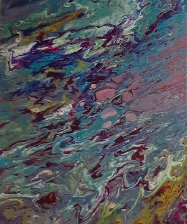 Peinture intitulée "sea" par Alain Savignac, Œuvre d'art originale, Acrylique