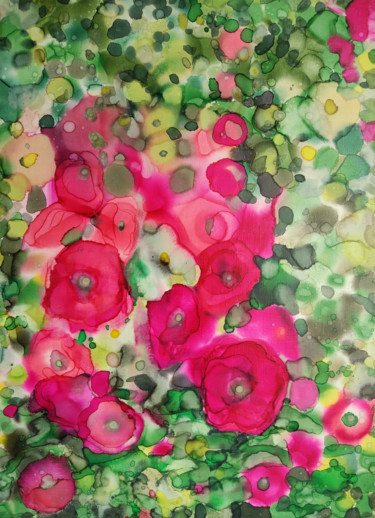 Summer mood Painting titled "Summer mood" by Roza Savinova, Original Art, Ink